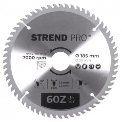 STR TCT 185 x 2,2 x 30/20 mm 60T körfűrészlap fához