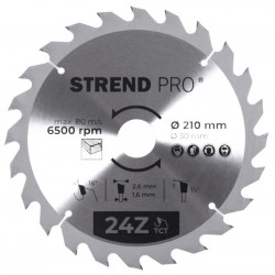 STR TCT 210 x 2,6 x 30/20 mm 24T körfűrészlap fához