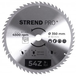 STR TCT 350 x 3,6 x 30 mm 54T körfűrészlap fához