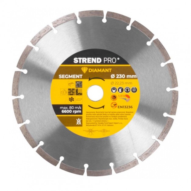Strend Pro 230 mm szegmentált gyémánttárcsa