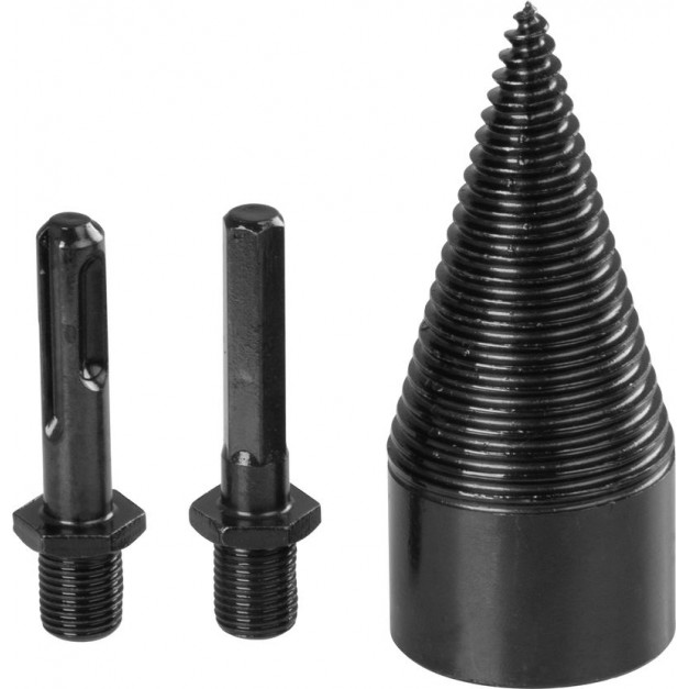 Strend Pro fúrógépbe fogható hasító kúp 42mm  + SDS plus adapter + 3/8" négyszög adapter