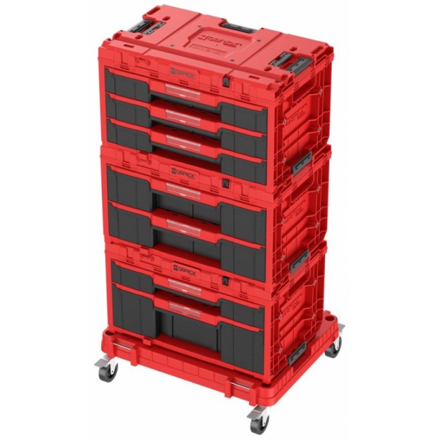 QBRICK System ONE Workshop Red 4 részes szerszámosláda készlet