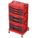 QBRICK System ONE Workshop Red 4 részes szerszámosláda készlet