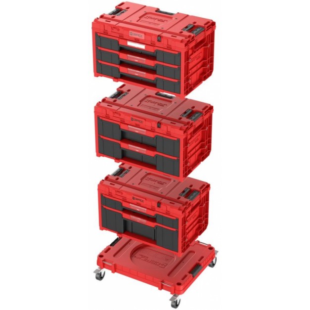 QBRICK System ONE Workshop Red 4 részes szerszámosláda készlet