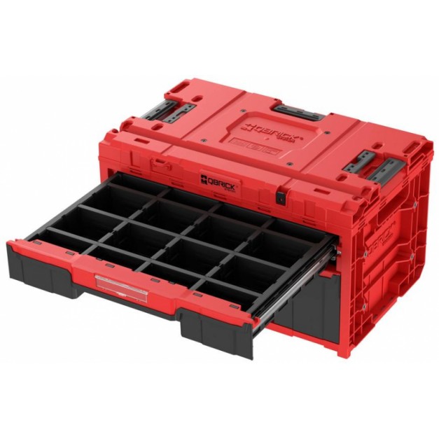 QBRICK System ONE Workshop Red 4 részes szerszámosláda készlet