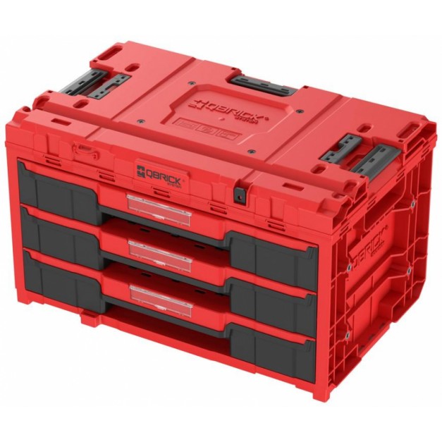 QBRICK System ONE Workshop Red 4 részes szerszámosláda készlet