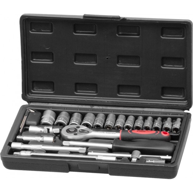 Strend Pro 25 részes 1/4" dugókulcs készlet, 4-14 mm