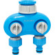 AQUACRAFT® 550259 Prémium, 2 ágú kerti csatcsatlakozó, elosztó 