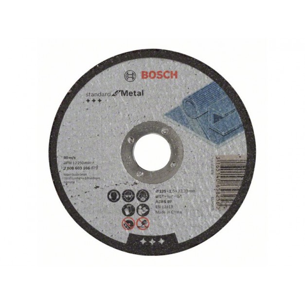 BOSCH Vágókorong fémre 125 x 2,5 x 22,2 mm Standard for Metal A 30 S BF