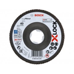 BOSCH Lamellás csiszolókorong kúpos 125 x 22,2 / P40 X571 X-LOCK