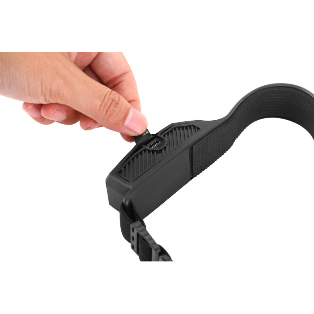 Kraft&Dele LED-es mozgásérzékelős fejlámpa, USB C, 40 COB és XPE oldalsó reflektor