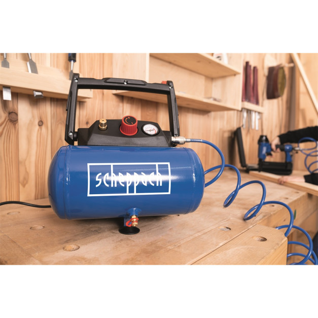 Scheppach olajmentes kompressszor szett 1200W 6L