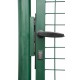 Egyszárnyú kerti ajtó zártszelvény kerettel 120 / 100 cm, zárbetéttel, kulcsokkal, zöld