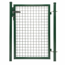 Egyszárnyú zöld kerti ajtó 120 / 100 cm, zárbetéttel, kulcsokkal, RAL6005