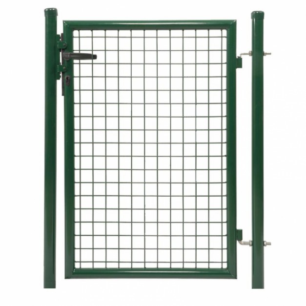 Egyszárnyú zöld kerti ajtó 120 / 100 cm, zárbetéttel, kulcsokkal, RAL6005