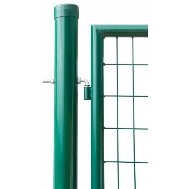 Egyszárnyú zöld kerti ajtó 120 / 100 cm, zárbetéttel, kulcsokkal, RAL6005