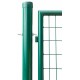 Egyszárnyú zöld kerti ajtó 120 / 100 cm, zárbetéttel, kulcsokkal, RAL6005