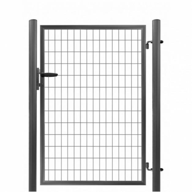 Egyszárnyú antracit kerti ajtó 120 / 100 cm, zárbetéttel, kulcsokkal, RAL7016