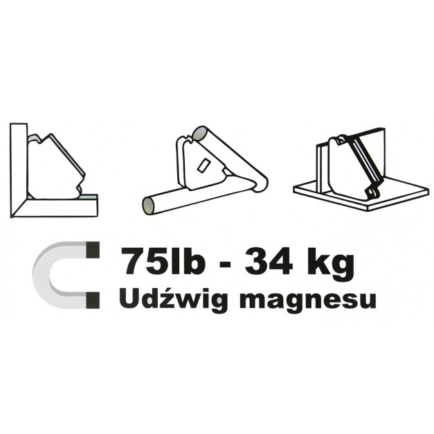 Marpol mágneses hegesztő derékszög, max.34 kg