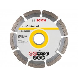 BOSCH Gyémánt vágókorong 125 x 2,0 x 7,0 x 22,2 mm szegmentált ECO for Universal