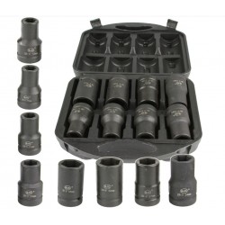 BJC gépi dugókulcs készlet hatlapú 1″, 17-33 mm, 8 db