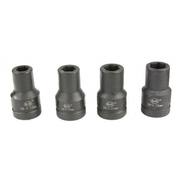 BJC gépi dugókulcs készlet hatlapú 1″, 17-33 mm, 8 db