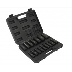 BJC hosszított gépi dugókulcs készlet 1/2", 10-32 mm, 16 db