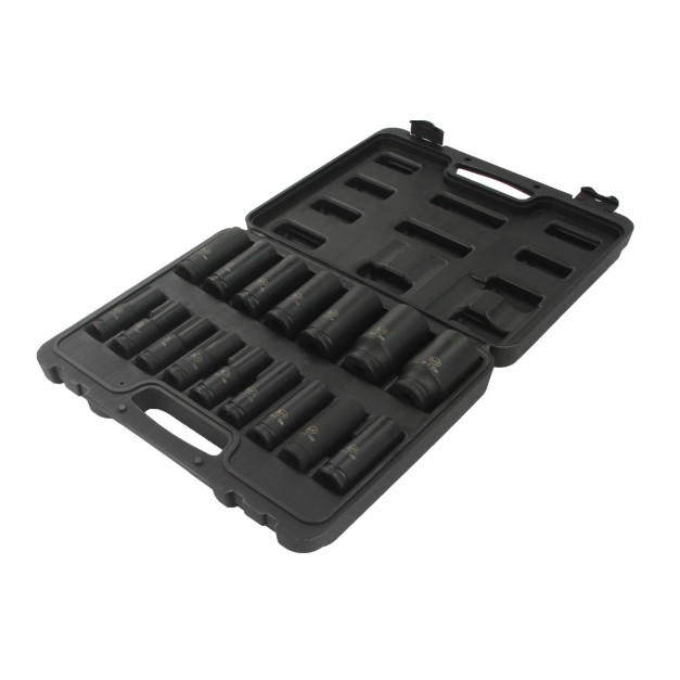BJC hosszított gépi dugókulcs készlet 1/2", 10-32 mm, 16 db