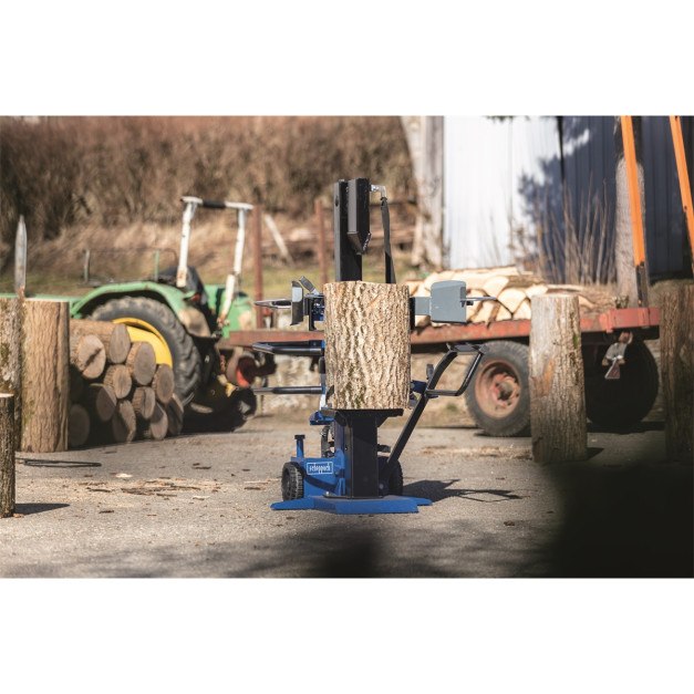 Scheppach 10 tonnás álló rönkhasító gép 230V/ max 107 cm