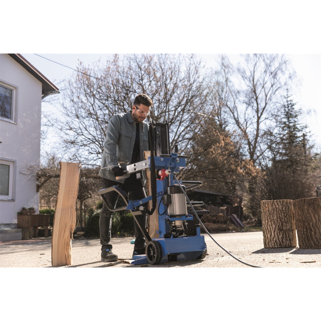 Scheppach 10 tonnás álló rönkhasító gép 230V/ max 107 cm