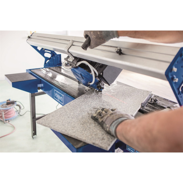 Scheppach 900 W-os felsősínes vizes csempevágó 920mm
