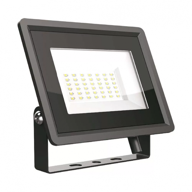 V-TAC 30W LED reflektor 4000K fekete házas