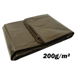 Geko extra vastag takaróponyva 200gr/m2, 2x3 m, barna