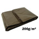 Geko extra vastag takaróponyva 200gr/m2, 2x3 m, barna