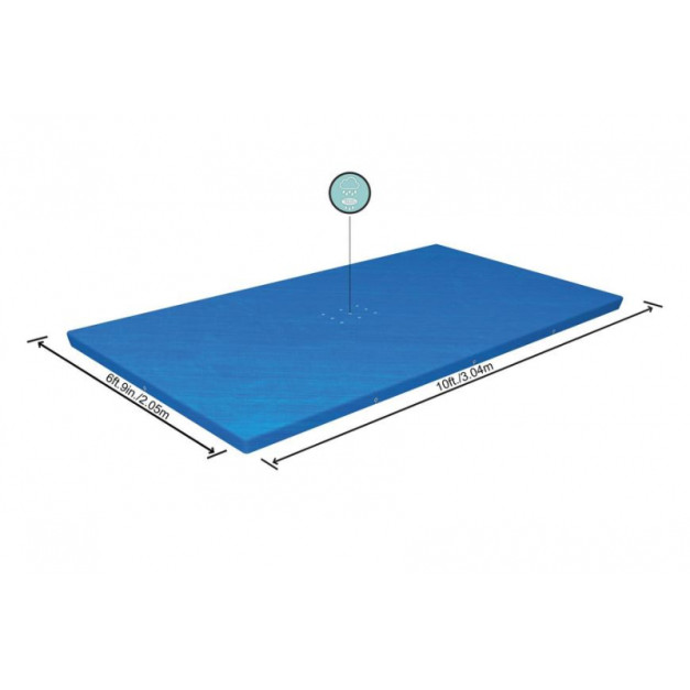 Bestway® FlowClear™ 58106  medencetakaró, 300x201 cm