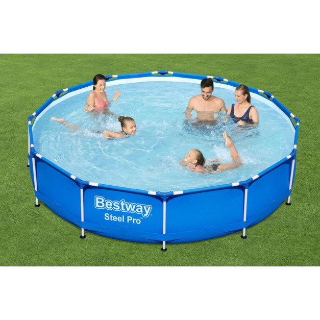 Bestway® Steel Pro™ 56681 medence, szűrővel és szivattyúval, 366 x 76cm