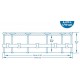 Bestway® Steel Pro™ 56681 medence, szűrővel és szivattyúval, 366 x 76cm