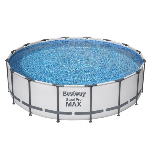 Bestway® Steel Pro MAX 5612Z medence, szűrővel, szivattyúval, létrával és ponyvával, 488 x 122 cm