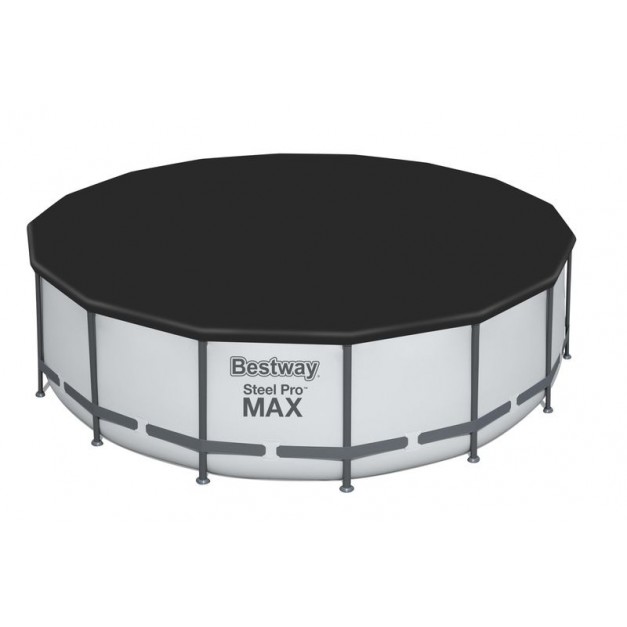 Bestway® Steel Pro MAX 5612Z medence, szűrővel, szivattyúval, létrával és ponyvával, 488 x 122 cm
