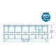 Bestway® Steel Pro MAX 5612Z medence, szűrővel, szivattyúval, létrával és ponyvával, 488 x 122 cm