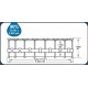 Bestway® Power Steel™ 56977 medence,  szűrővel, szivattyúval, létrával, vegyszeradagolóval és ponyvával, 549 x 122 cm