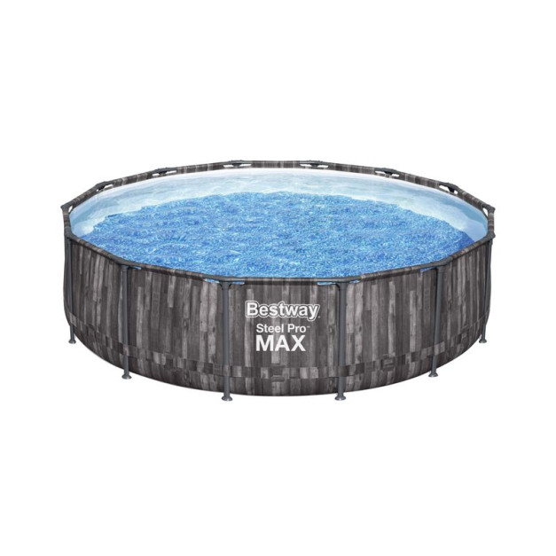 Bestway® Steel Pro MAX 5614Z fémvázas medence, patronos szűrőbetét, létra, ponyva, 427x107 cm