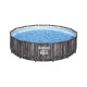 Bestway® Steel Pro MAX 5614Z fémvázas medence, patronos szűrőbetét, létra, ponyva, 427x107 cm