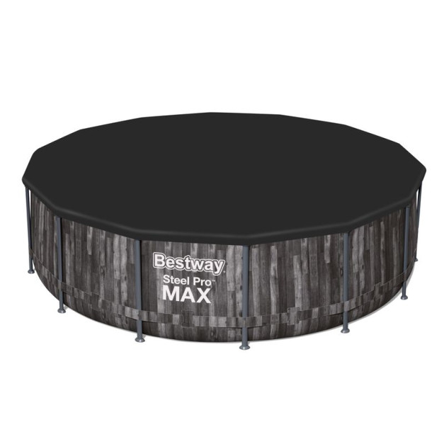 Bestway® Steel Pro MAX 5614Z fémvázas medence, patronos szűrőbetét, létra, ponyva, 427x107 cm