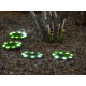 Strend Pro lámpa, műfűből készült napelemes lámpa, 4 db, 24 cm, 4x 8 LED, AA