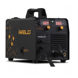 Iweld Gorilla 160 Amperos inverteres CO hegesztő,  MIG/MMA FIXIFLUX