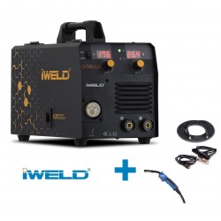 Iweld 160 amperos inverteres Aluflux Co / MMA hegesztő + kábelek