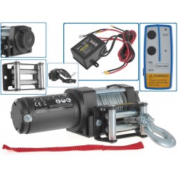 Geko 12 V-os elektromos csörlő,  1588 kg húzóerő + távirányító