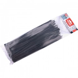 Extol kábelkötegelő 4,6×280mm 100db, EXTRA, fekete nylon; UV-, sav- és lúgálló