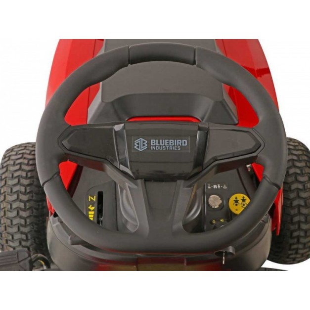 BLUEBIRD gyűjtős fűnyíró traktor (Loncin) 586 ccm, 17 LE, 102 cm munkasz. 